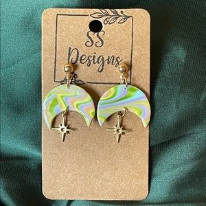 Polymer clay earrings